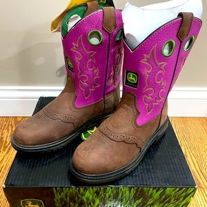 John Deere girls boots size 5